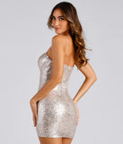 Emmaline Formal Sequin Mini Dress