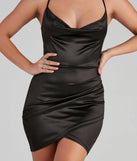 Colbie Satin Bodycon Party Dress
