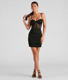 Own every entrance in the Andi Heat Stone Corset Dress, a black party dress perfect for milestone birthdays and grad parties, or dancing through summer nights and unforgettable bachelorette celebrations.