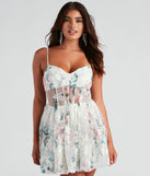Gabriella Floral Mesh Party Dress