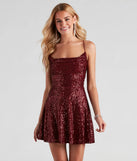 Sabina Sequin Mesh Party Dress