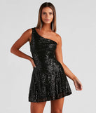 Jackie Sequin A-Line Party Dress