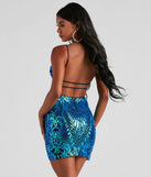 Kaylie Sequin Short Party Dress
