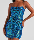 Kaylie Sequin Short Party Dress