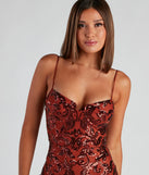Revamp your 2025 wardrobe with this chic addition, the Jazmine Sequin Bustier Party Dress in rust, perfect for elevating your style in the new year.