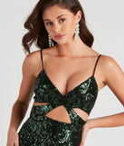 Isabelle Cutout Sequin Party Dress