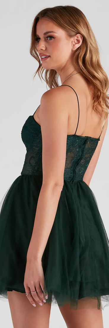 Charlie Corset Lace Party Dress
