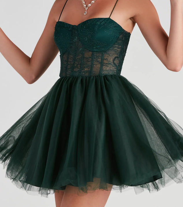 Charlie Corset Lace Party Dress | Windsor Charlie Corset Lace Party Dress | Windsor