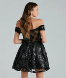 Anita Sequin Mesh Corset Party Dress