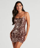 Gia Sequin Mesh Bodycon Dress