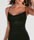 Betty Heat Stone Velvet Party Dress