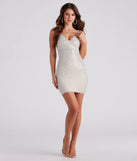 Chloe Rhinestone Mesh Party Dress