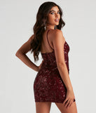 Priscilla Sequin Wrap Party Dress
