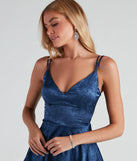 Maggie Floral Jacquard Party Dress