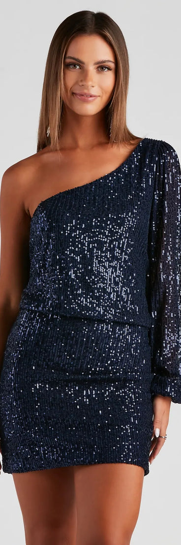 Kelsey One Shoulder Mini Dress