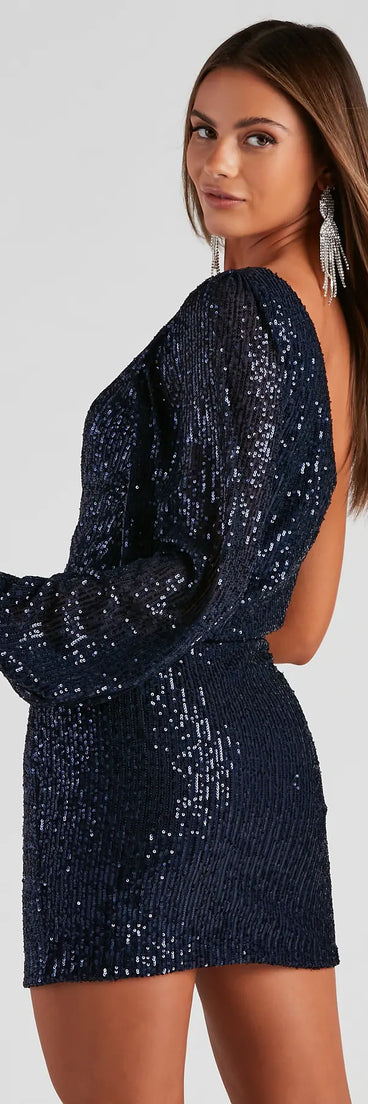 Kelsey One Shoulder Mini Dress