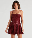 Marybelle Sequin A-Line Dress