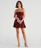 Marybelle Sequin A-Line Dress