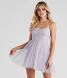 Claire Sequin Tulle Party Dress