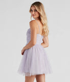 Claire Sequin Tulle Party Dress