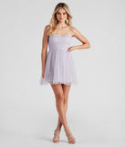 Claire Sequin Tulle Party Dress