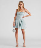 Violet Woven Glitter Party Dress