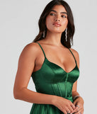 Macie Satin Corset Party Dress