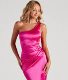 Gabriel Formal Satin Midi Dress