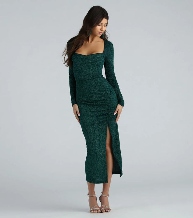 green emerald velvet dress Collared Neck Long Sleeve Mini Shirt Dress – Charming Charlie main image 1