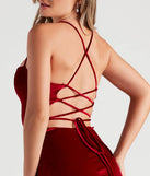 Kat Formal Velvet Slit Midi Dress