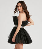 Belle Tulle Rhinestone Short Dress