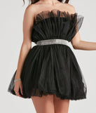 Belle Tulle Rhinestone Short Dress