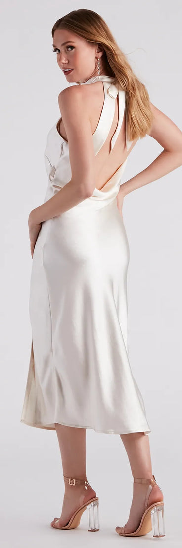 Ingrid Formal Satin Halter Dress | Windsor Ingrid Formal Satin Halter Dress | Windsor