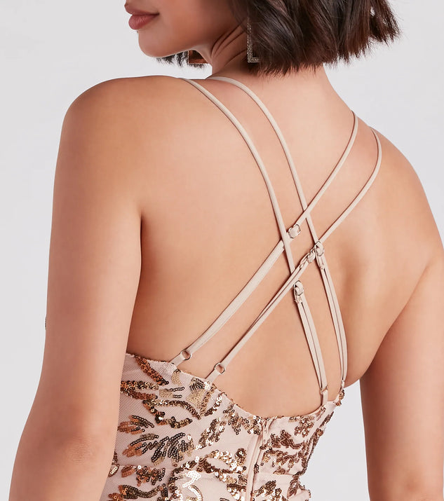 Adora Formal Sequin Midi Dress | Windsor Adora Formal Sequin Midi Dress | Windsor
