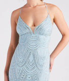 Alexa Rhinestone Lace-Up Party Dress