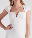 Elise Formal Short Sleeve Midi Dress