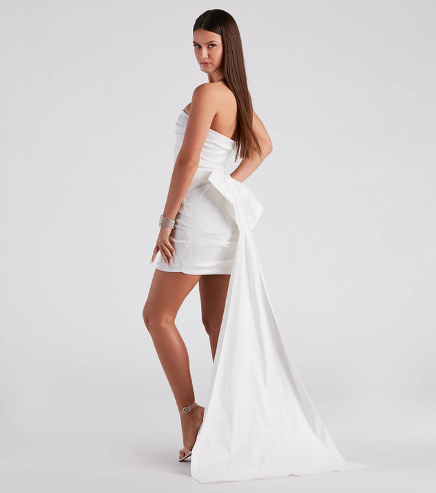 Lucy Taffeta Bow Mini Party Dress & Windsor