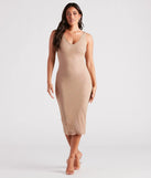 Nia Rhinestone Sleeveless Midi Dress