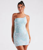 Turn heads in the beaming Sydney Sequin One-Shoulder Bodycon Dress, a stunning aqua sequin dress designed to add sparkle and elegance to your next night out or special occasion.