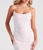 Lisa Sequin Scoop Neck Party Dress