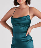 Leanna Satin Strappy Mini Dress