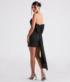 Madilyn Strapless Bow Mini Dress