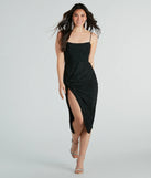 With its mid-calf hem and popular flattering fit, the Jesenia Formal Rhinestone Mesh Midi Dress in black nails the balance of trend and ease, redefining go-to midi dresses for any occasion.