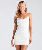 Shine with confidence, elegance, and standout style in the Catalina Rhinestone And Pearl Formal Mini Dress—a white graduation dress designed with a fresh silhouette and the latest trends.
