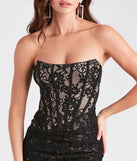 Kailey Lace Corset Mini Party Dress