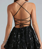 Own every entrance in the Joanna Sequin Lace Party Dress, a black party dress perfect for milestone birthdays and grad parties, or dancing through autumn nights and unforgettable bachelorette celebrations.