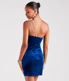 Own every entrance in the Katelynn Velvet Rhinestone Strap Bodycon Dress, a royal blue party dress perfect for milestone birthdays and grad parties, or dancing through summer nights and unforgettable bachelorette celebrations.