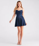 The Taya Woven Glitter Formal Skater Dress is a mini dress that will make a statement with its short hemline and on-trend details to have you ready for any event!