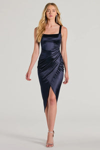 samantha formal satin midi dress Windsor Samantha Formal Satin Midi Dress