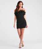 Make a bold statement in the Krista Strapless Tulle Ruffle Party Dress in black, the perfect spring dress for weddings, cocktail hours, nights out, and/or seasonal celebrations.
